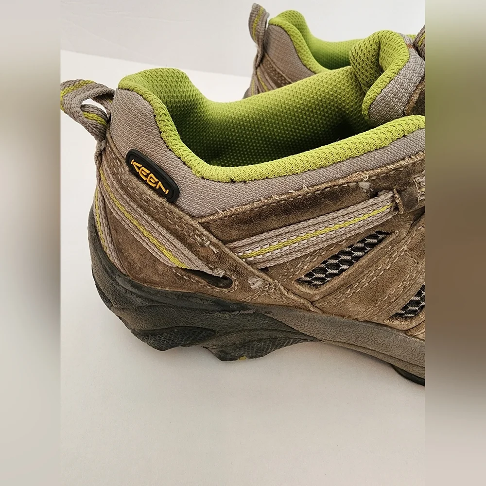 Keen Voyageur Brown Leather lace up hiking shoes SZ 6.5